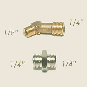 347 - RACORD TUB TEFLON 1/4" 1/8" (2 PEZZI)