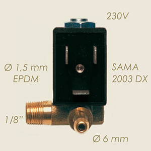400-DA - ELECTROVALVA SAMA 2003 DX 1/8"M PORTAGOMMA 220 V