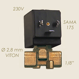 400-S - ELECTROVALVA SAMA 175 1/8"F F Ø 2,8 VITON 230 V