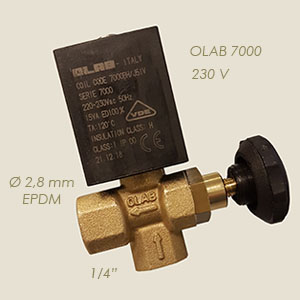 405-AO - ELECTROVALVA OLAB 7000 1/4"F F CU REGLAJ 220 V
