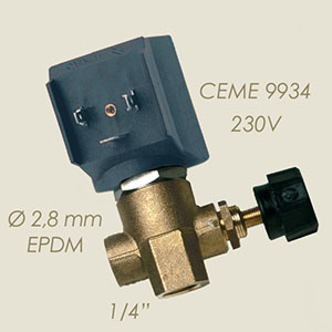 405-N - ELECTROVALVA CEME 9934 1/4"F F CU REGLAJ 220 V