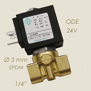 413-D30E-24 - ELECTROVALVA ODE 1/4" EPDM Ø 3 24 V