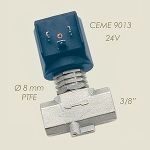 415-A-24 - ELECTROVALVA CEME ESV 9013 TEFLON 3/8"F F 24 V
