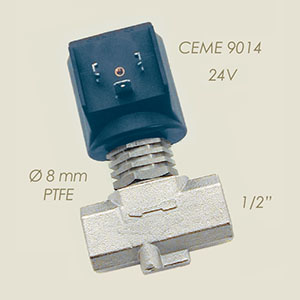 415-B-24 - ELECTROVALVA CEME ESV 9014 TEFLON 1/2"F F 24 V