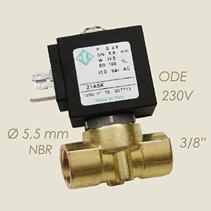 417-D55N-230 - ELECTROVALVA ODE 3/8" NBR Ø 5,5 230 V