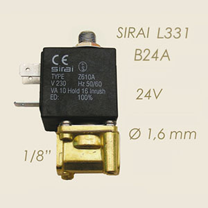 458-A-24 - ELECTROVALVA SIRAI L331 B24 1/8" ARIA NORMALMENTE APERTA 24 V