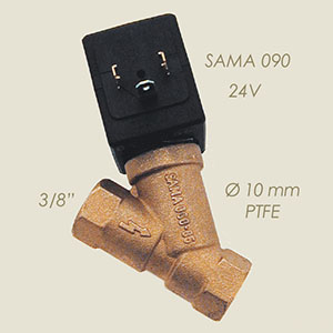 485-24 - ELECTROVALVA SAMA 090 3/8"F F Ø 10 24 V