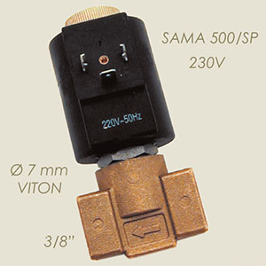486 - ELECTROVALVA SAMA 500/SP 3/8"F F Ø 7 220 V