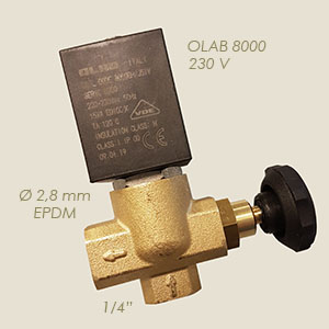 497-E - ELECTROVALVA OLAB 8000 1/4"F F EPDM CU REGLAJ 220 V
