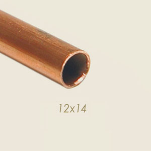509-E - TUB CUPRU TONDO COTTO 12X14 (1 METRO = 0,31 KG)