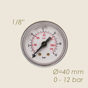 538-C - MANOMETRU AER Ø 42 1/8" 0 A 12 BAR