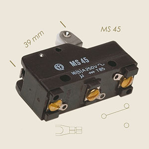 550 - MICROINTRERUPATOR MS45 ASTA CORTA ROTELLA