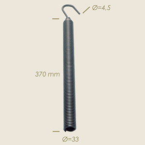553-001 - ARC CO5 Ø 33 FILO Ø 4,5 L=370 1 GANCIO