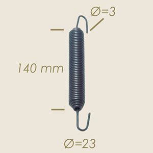 553-010 - ARC F3 Ø 23 FILO Ø 3 L=140 2 GANCI