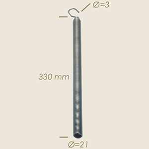 553-012 - ARC F3 Ø 21 FILO Ø 3 L=330 1 GANCIO