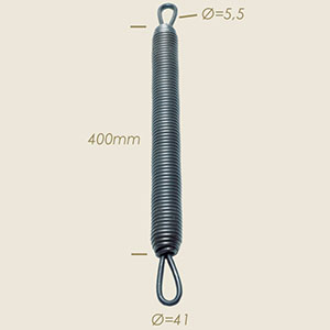553-016 - ARC PAGNINI Ø 41 FILO Ø 5,5 L=400 2 OCCHIELLI