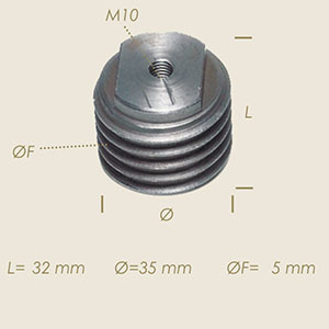 553-E - DOP FILETAT MA10 PER ARC FILO Ø 5
