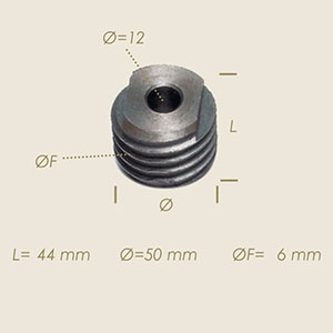 553-H - DOP NEFILETAT FORO Ø 12 PER ARC FILO Ø 6