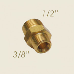 587-B - NIPLU 3/8"CONIC 1/2" CONIC