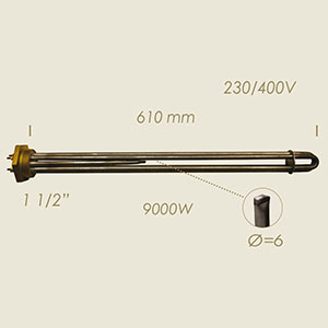 604-MB - REZISTENTA L=610 9000 W 1 1/2" CU SONDA