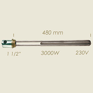 604-MF - REZISTENTA L=480 3000 W 1 1/2"