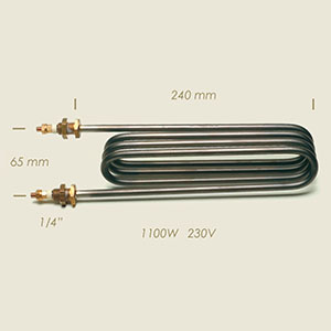 604-OA - REZISTENTA SOFFIETTO L=240 1100 W 1/4" INTERASSE=65
