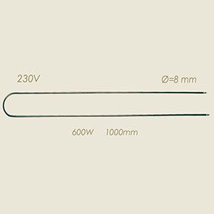 606-H - REZISTENTA TAVOLO L=1000 600 W