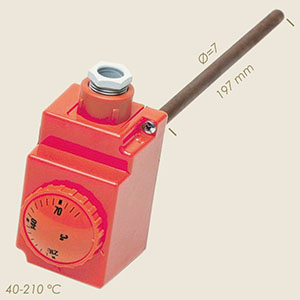 628-D - TERMOSTAT A GAMBO L=197 70Ø A 210Ø