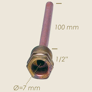 628-E - SUPORT SONDA L=100 1/2"