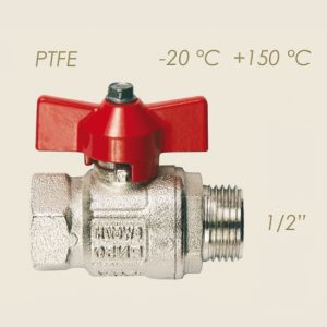 650-D - ROBINET CU BILA FARFALLA 1/2"M 1/2"F