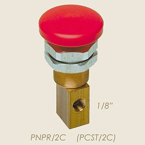 670 - VALVA PULSANTE 2 VIE 1/8" (PCST/2C) PNPR/2C