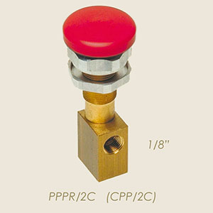 670-B - VALVA PULSANTE 2 VIE 1/8" (CPP/2C) PPPR/2C