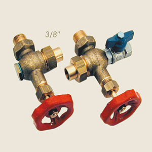 725-A - KIT ROBINET PENTRU REGULATOR DE NIVEL VISIVO 3/8" CON SARACINESCA DI SPURGO
