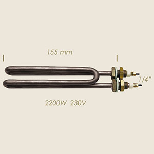 770-C - ELEMENTO 2200 W RIPIEGATO 1/4"