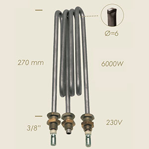 776-AA - REZISTENTA ELEMENTO L=270 6000 W 3/8" CU SONDA