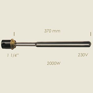 781 - REZISTENTA ULEI L=370 2000 W 1 1/4"