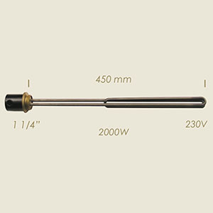 781-B - REZISTENTA L=450 2000 W 1 1/4"