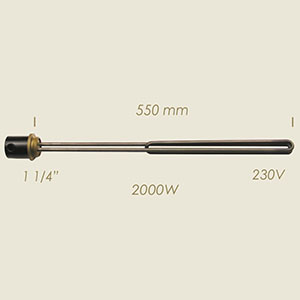 781-BA - REZISTENTA L=550 2000 W 1 1/4"