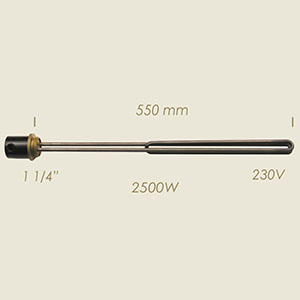 782-BA - REZISTENTA L=550 2500 W 1 1/4"