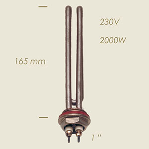 785-C  - REZISTENTA CU FLANSA 1" L=165 2000 W