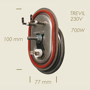 786-H - REZISTENTA DOMINA TREVIL 700 W COMPLETA