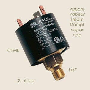 799-C - PRESOSTAT CEME 5612 1/4" 0,2 A 6 BAR
