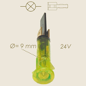800-NG - LAMPA MINI VERDE 24 V