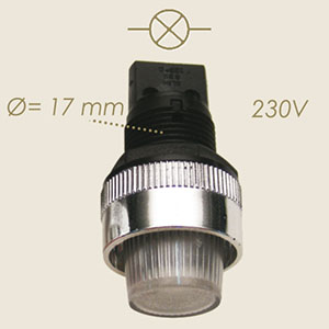 801-B-220 - LAMPA LUMINOASA BIANCA CON LAMPADINA