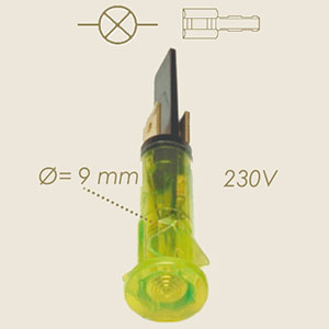 801-C - LAMPA MINI VERDE 220 V