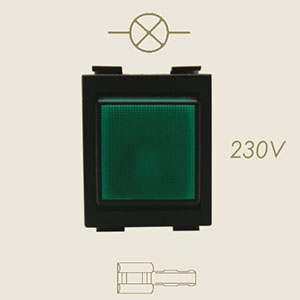 801-EV - LAMPA LUMINOASA VERDE CR2 230V