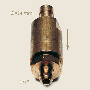 803-A - SUPAPA DE SENS APA 1/4"M CON PORTAGOMMA