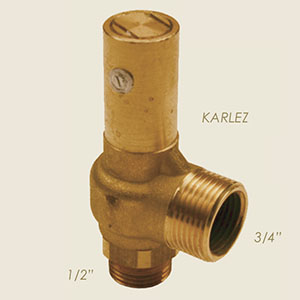 805-A-GI-K - SUPAPA DE SIGURANTA EVACUARE CONVOGLIATO 1/2"M 3/4"M KARLEZ