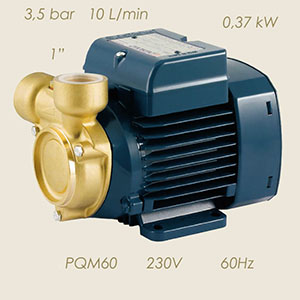 920-M60-60-BS - POMPA PEDROLLO PQM60 230/1/60 1"-1" TESTA OTTONE
