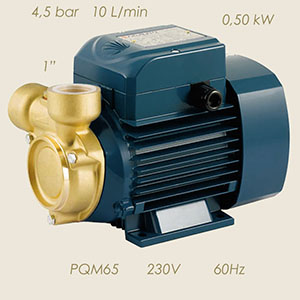 920-M65-60-BS - POMPA PEDROLLO PQM65 230/1/60 1"-1" TESTA OTTONE